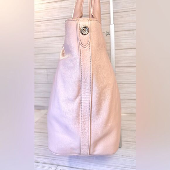 040-Cole Haan Peach Pebbled Leather Shoulder bag - Picture 3 of 12